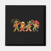 Gingerbread Cowboy Christmas Cookie Baker Western  Magneet (Voorkant)
