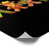 Gingerbread Cowboy Christmas Cookie Baker Western  Poster (Hoek)