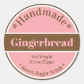 Gingerbread Craft Label (Voorkant)