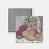 Gingerbread Cutie Keukenmagneet Magneet (Voorkant / Achterkant)