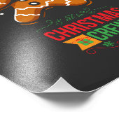 Gingerbread Dabbing Kerstmis Foto Afdruk (Hoek)