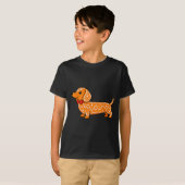 Gingerbread Dachshund Christmas Cute Weiner Dog  T-shirt (Voorkant volledig)