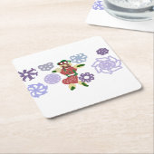 Gingerbread dance  kartonnen onderzetters (Schuin)
