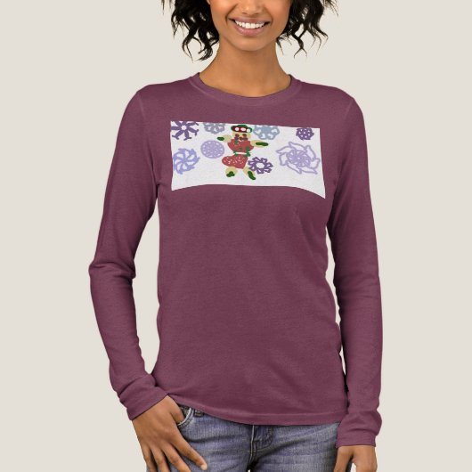 Gingerbread dance Tri-Blend shirt (Voorkant)