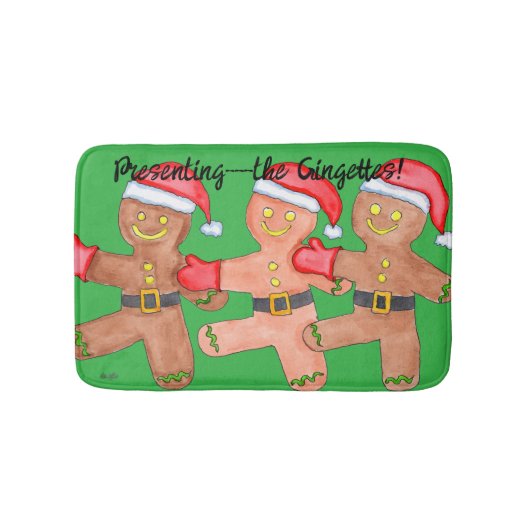 Gingerbread Dancers Badmat (Voorkant)
