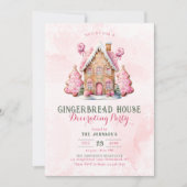 Gingerbread Decorating Kerstmis Party uitnodiging (Voorkant)