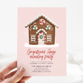 Gingerbread Decorating Kerstmis Party uitnodiging