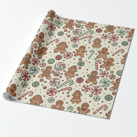 Gingerbread Delight Cadeaupapier (Uitgerold)
