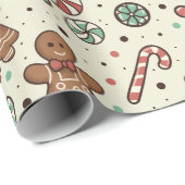 Gingerbread Delight Cadeaupapier (Rol Hoek)