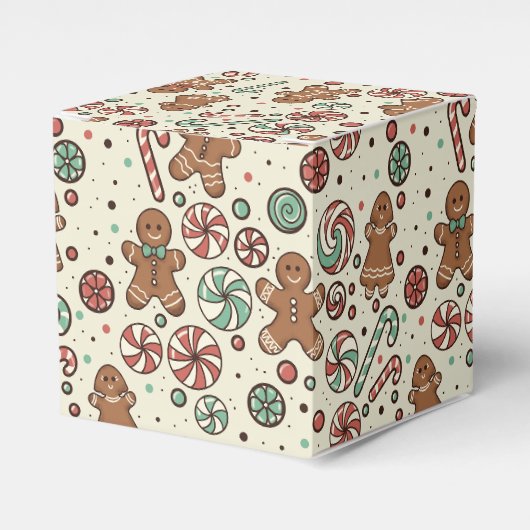 Gingerbread Delight Favor Doos Bedankdoosjes (Voorkant Zijde)