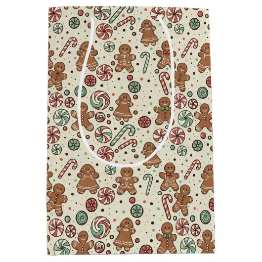 Gingerbread Delight Gift Bag Medium Cadeauzakje (Voorkant)
