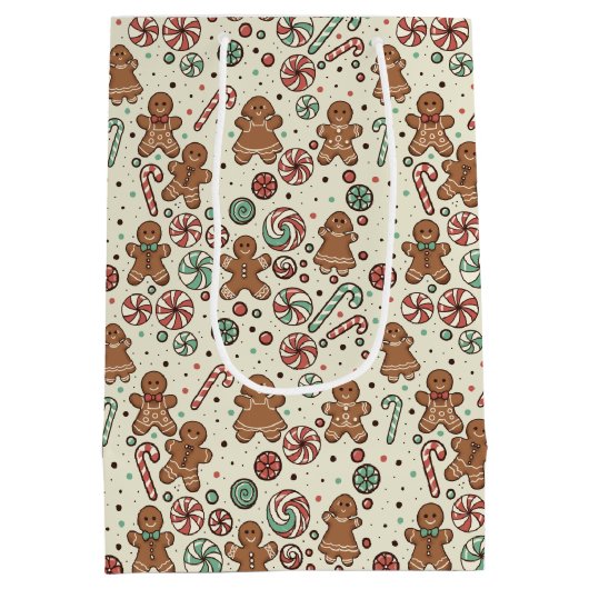 Gingerbread Delight Gift Bag Medium Cadeauzakje (Achterkant)