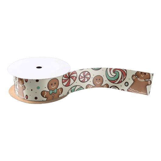 Gingerbread Delight Satijnen Lint (Spoel)
