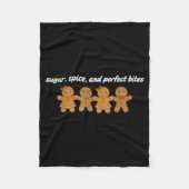 Gingerbread Dental Christmas Ortho Squad Orthodont Fleece Deken (Voorkant)