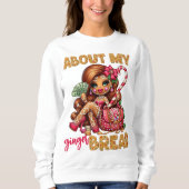 Gingerbread Diva Grappig Urban Christmas Trui (Voorkant)