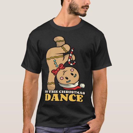 gingerbread do the xmas dance cute t-shirt (Voorkant)