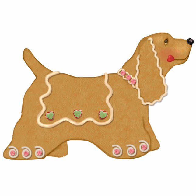 Gingerbread Dog Ornament Fotobeeldje Ornament (Voorkant)