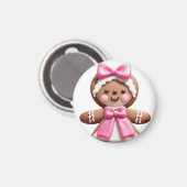 Gingerbread Doll\PinK\ Magneet (Voorkant / Achterkant)