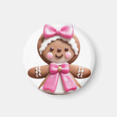 Gingerbread Doll\PinK\ Magneet (Voorkant)