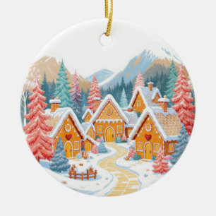 Gingerbread Dorpsornament Keramisch Ornament