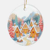 Gingerbread Dorpsornament Keramisch Ornament (Links)