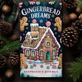 Gingerbread Dreams Gepersonaliseerde Kerst Theedoek