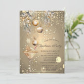 Gingerbread Drink  Balls Company Christmas Kaart (Staand voorkant)