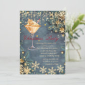 Gingerbread Drink takken, Confetti kerst Kaart (Staand voorkant)