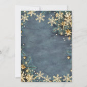 Gingerbread Drink takken, Confetti kerst Kaart (Achterkant)