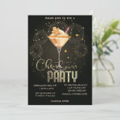 Gingerbread Drink Vuurwerk Kerstbedrijf Kaart (Staand voorkant)