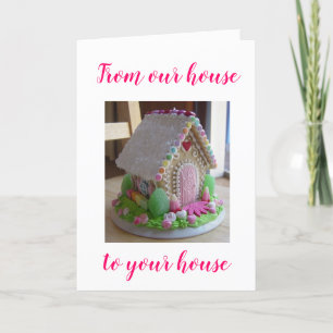 GINGERBREAD EASTER HUUSE GREETTEN UIT DE VS FEESTDAGEN KAART