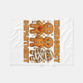 Gingerbread Emergency Department Christmas Nurse D Fleece Deken (Voorkant (Horizontaal))