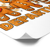 Gingerbread Emergency Department Christmas Nurse D Poster (Hoek)