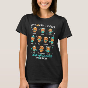 Gingerbread Emotions Eierstokkanker Kerstmis T-shirt
