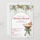Gingerbread Espresso Martini Salie Kerst Brunch Kaart (Voorkant)