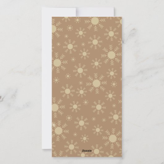 Gingerbread Faces Familie van 5 foto kerstkaart (Achterkant)