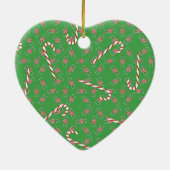 Gingerbread Familie Hart Kerstboom Ornament (Achterkant)