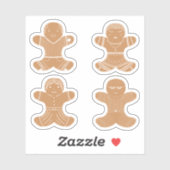 Gingerbread Familie sticker pack (Vel)
