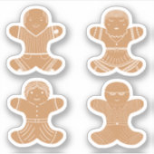 Gingerbread Familie sticker pack (Voorkant)