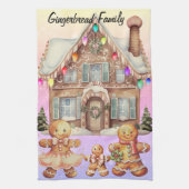 Gingerbread Familie Theedoek (Verticaal)