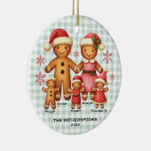 Gingerbread familie van vijf Ornamenten (Rechts)