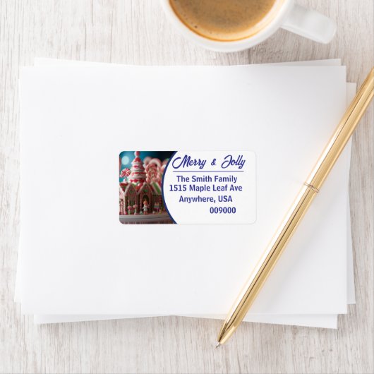 Gingerbread Fantasy - Retouradreslabel Etiket (Insitu)