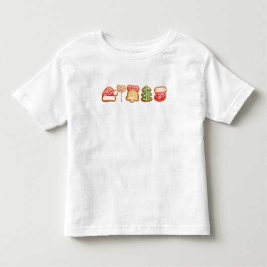 Gingerbread Festive Cool Trendy Kerstmis Kinder Shirts (Voorkant)