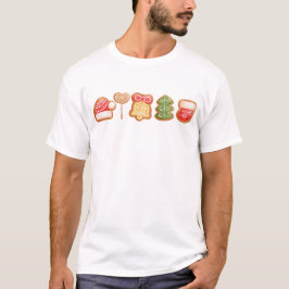Gingerbread Festive Cool Trendy Kerstmis T-shirt