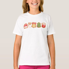 Gingerbread Festive Cool Trendy Kerstmis T-shirt