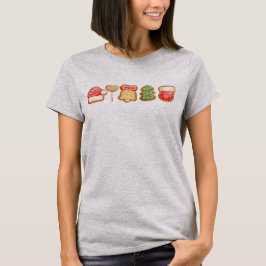 Gingerbread Festive Cool Trendy Kerstmis T-shirt