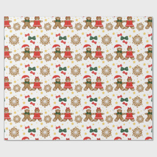 Gingerbread Friends Christmas Wrapping Paper Cadeaupapier