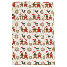 Gingerbread Friends Christmas Wrapping Paper Medium Cadeauzakje