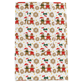 Gingerbread Friends Christmas Wrapping Paper Medium Cadeauzakje
