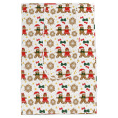 Gingerbread Friends Christmas Wrapping Paper Medium Cadeauzakje (Achterkant)